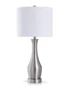 Stylecraft Steel Table Lamp In Silver