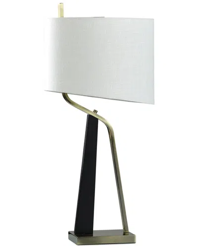 Stylecraft Table Lamp Abstract Mid Century Modern Slanted In Silver