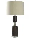 Stylecraft Table Lamp Mid Century Modern Design With Faux Wood In Brown