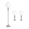 Stylecraft Traditional Elegance I 3-pc. Lamp Set In Silver