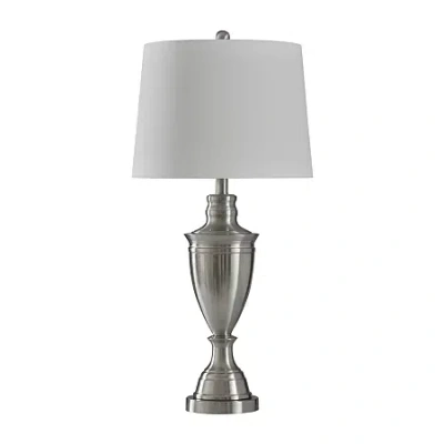 Stylecraft Transitional 15 W Silver Steel Table Lamp