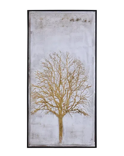 Stylecraft Vera Golden Silhouette Handpainted Framed Land Decor Wall Art