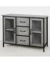 Stylecraft Wood And Metal Cabinet