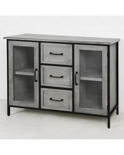 Stylecraft Wood And Metal Cabinet