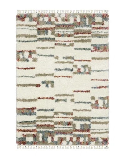 Stylehaven Amerherst Abstract Stripe Rug In White