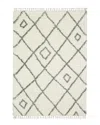 Stylehaven Amerherst Diamond Lattice Rug In White