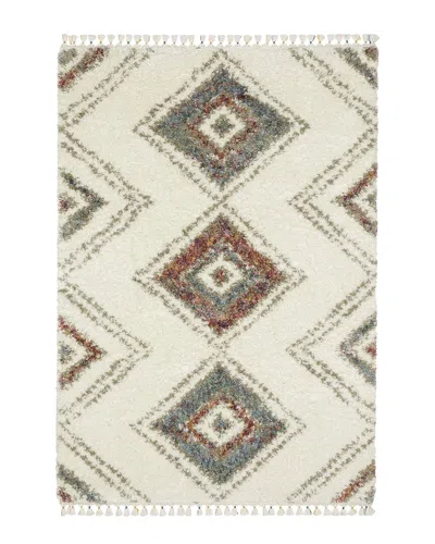Stylehaven Amerherst Southwest Diamond Shag Tassel Fringe Area Rug