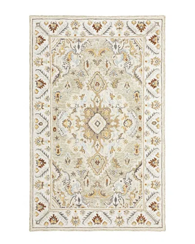 Stylehaven Artistry Bohemian Hand-crafted Wool Area Rug In Ivory