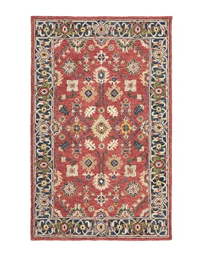 Stylehaven Artistry Bohemian Hand-crafted Wool Area Rug In Red