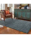 Stylehaven Ashton Abstract Geometric Rug In Blue