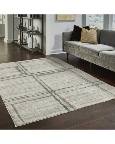 Stylehaven Ashton Distressed Geometric Rug In Gray