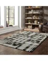 Stylehaven Ayla Distressed Plaid Rug In Gray