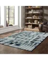 Stylehaven Ayla Distressed Plaid Rug In Blue