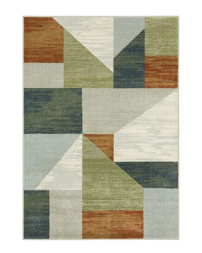 Stylehaven Barrett Casual Geometric Cut Pile Rug In Beige