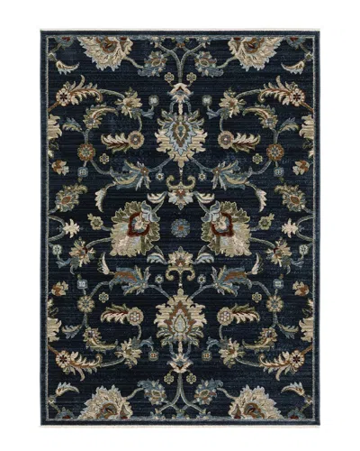 Stylehaven Cameron Traditional Oriental Floral Rug In Blue