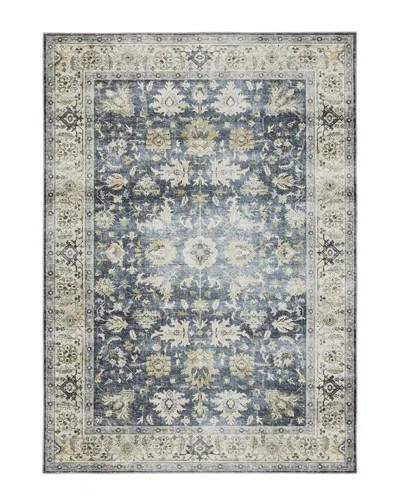 Stylehaven Chandler Traditional Washable Flat Weave Rug In Charcoal