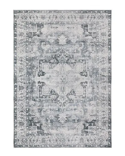 Stylehaven Chandler Traditional Washable Flat Weave Rug In Charcoal