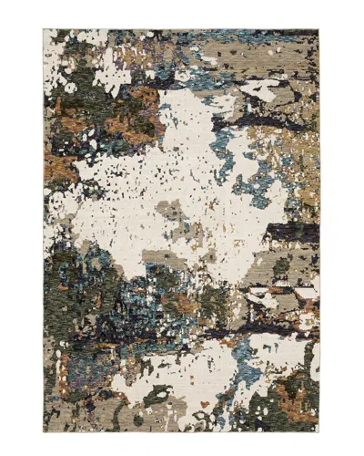 Stylehaven Eliana Marbled Texture Rug In White