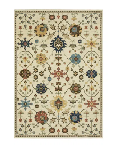 Stylehaven Fostoria Bohemian Oriental Fringed Edge Area Rug In Ivory