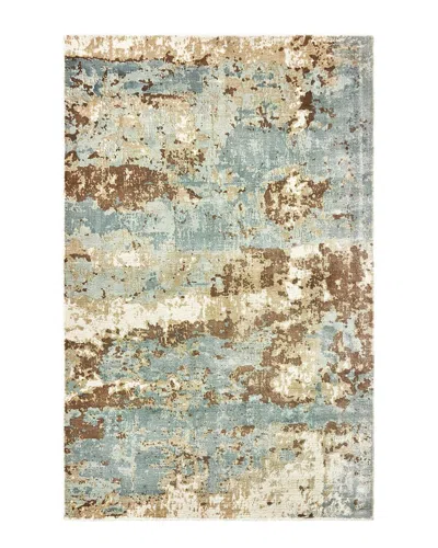 Stylehaven Fresco Distressed Abstract Area Rug In Blue