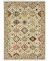 Stylehaven Lakeview Oriental Medallions Fringed Edge Wool-blend Area Rug In Beige