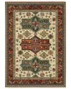 Stylehaven Lakeview Tribal Medallions Fringed Edge Wool-blend Area Rug In Red