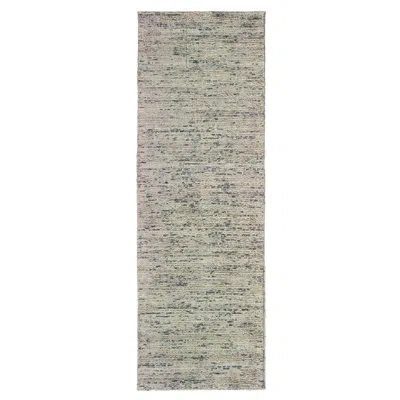 Stylehaven Legends Abstract Handmade Tufted Wool Stone/gray Area Rug In Brown