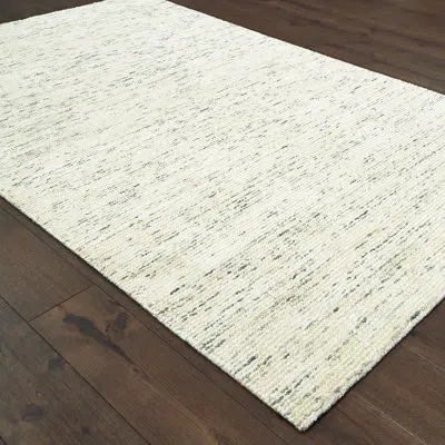 Stylehaven Legends Handmade Tufted Wool Ivory/stone Area Rug In Ivory,stone