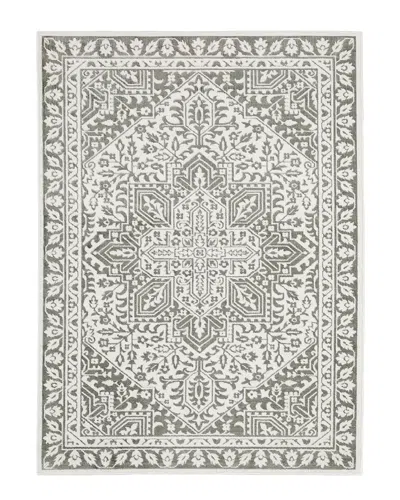 Stylehaven Mirage Two-tone Center Medallion Power-loomed Area Rug In Grey