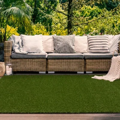 Stylehaven Premium Indoor/outdoor Pet Artifical Turf Mat In Green