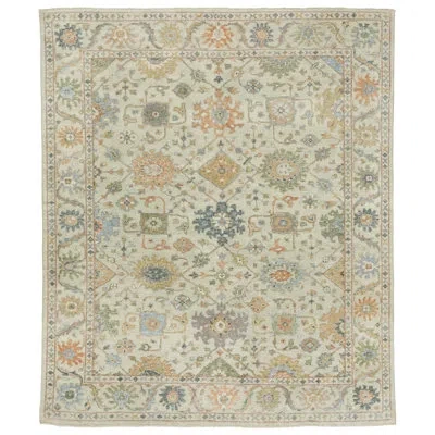 Stylehaven Presley Hand-knotted Wool Oriental Beige/ Green Area Rug In Multi