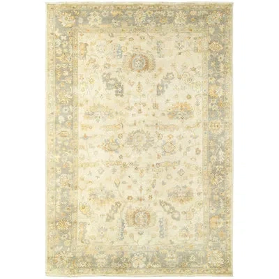 Stylehaven Presley Oriental Hand-knotted Wool Beige/gray Area Rug In Beige;gray