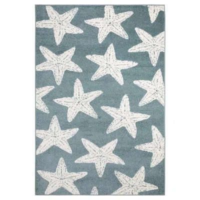Stylehaven Quince Coastal Star Fish Blue/ Ivory Area Rug