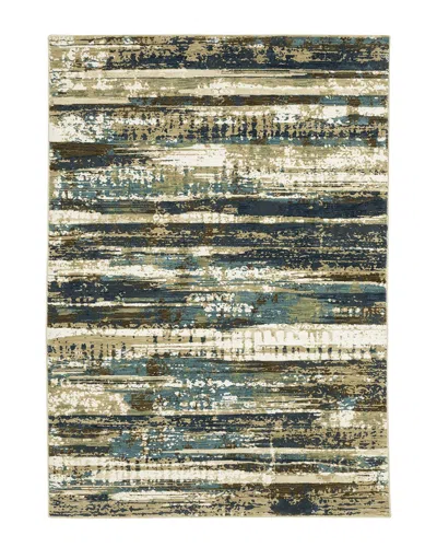 Stylehaven Rosette Abstract Hi-low Fringed Edge Area Rug