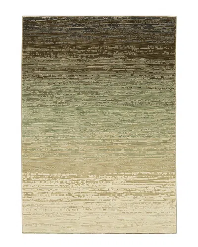 Stylehaven Rosette Abstract Ombre Hi-low Fringed Edge Area Rug