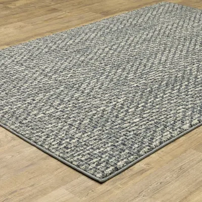 Stylehaven Sloane Industrial Tweed Blue/ Ivory Indoor Area Rug