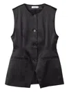 Stylein Balina Button Waistcoat In Black