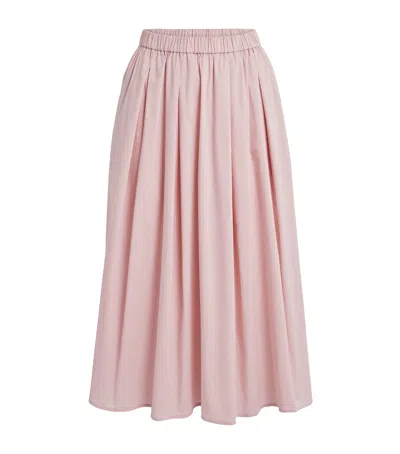 Stylein Cotton-blend Jorina Midi Skirt In Pink