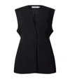 Stylein Crepe Briella Waistcoat In Black