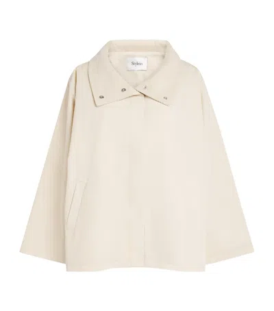 Stylein Cropped Salerno Jacket In Neutral