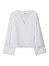 Stylein Javeria V-neck Top In White