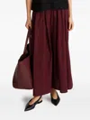 Stylein Jorina Pleated Maxi Skirt In Burgundy