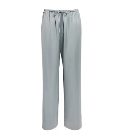 Stylein Meike Wide-leg Trousers In Blue