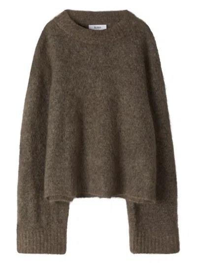 Stylein Niclas Wide-sleeve Jumper In Brown