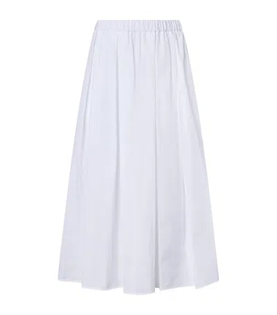Stylein Organic Cotton Jorina Midi Skirt In White