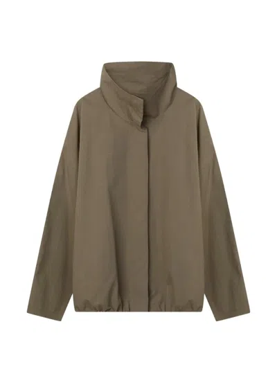 Stylein Sarou Funnel-neck Jacket In Green