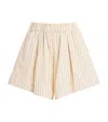 Stylein Stripe Jojo Shorts In Neutral