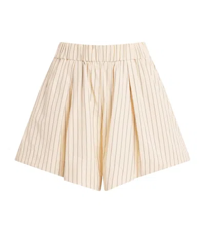 Stylein Stripe Jojo Shorts In Neutral