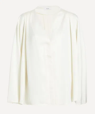 Stylein Women's Marby Satin Blouse In White