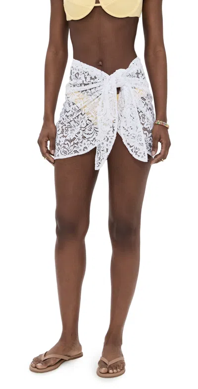 Stylest Aqualace Quick Dry Sarong Blanc